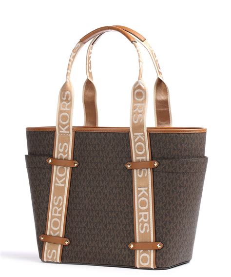 Michael Kors Maeve Tote bag canvas dark brown 